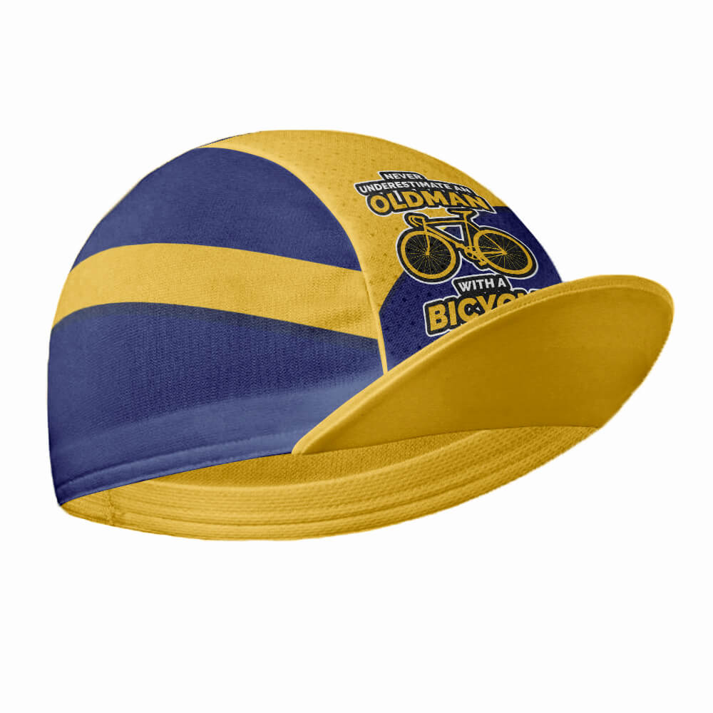 yellow cycling cap