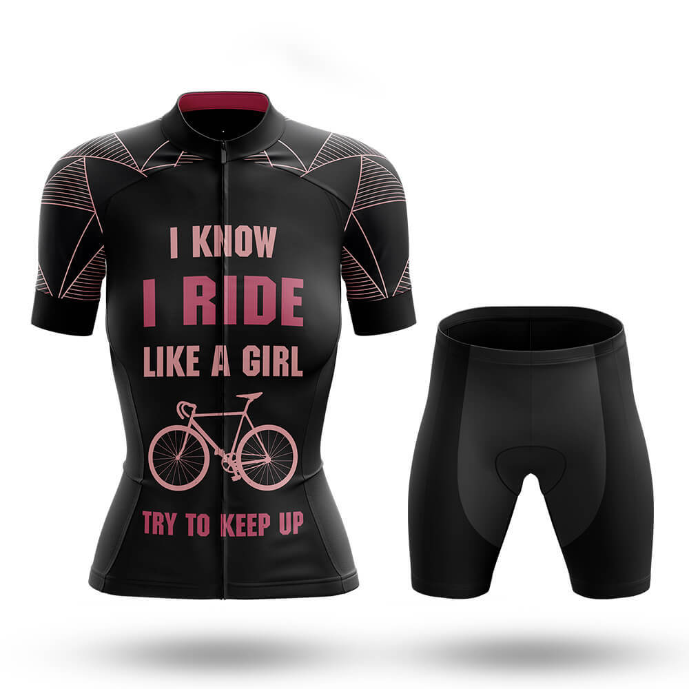 women's cycling dresses Like A Girl V7 - Women's Cycling Kit