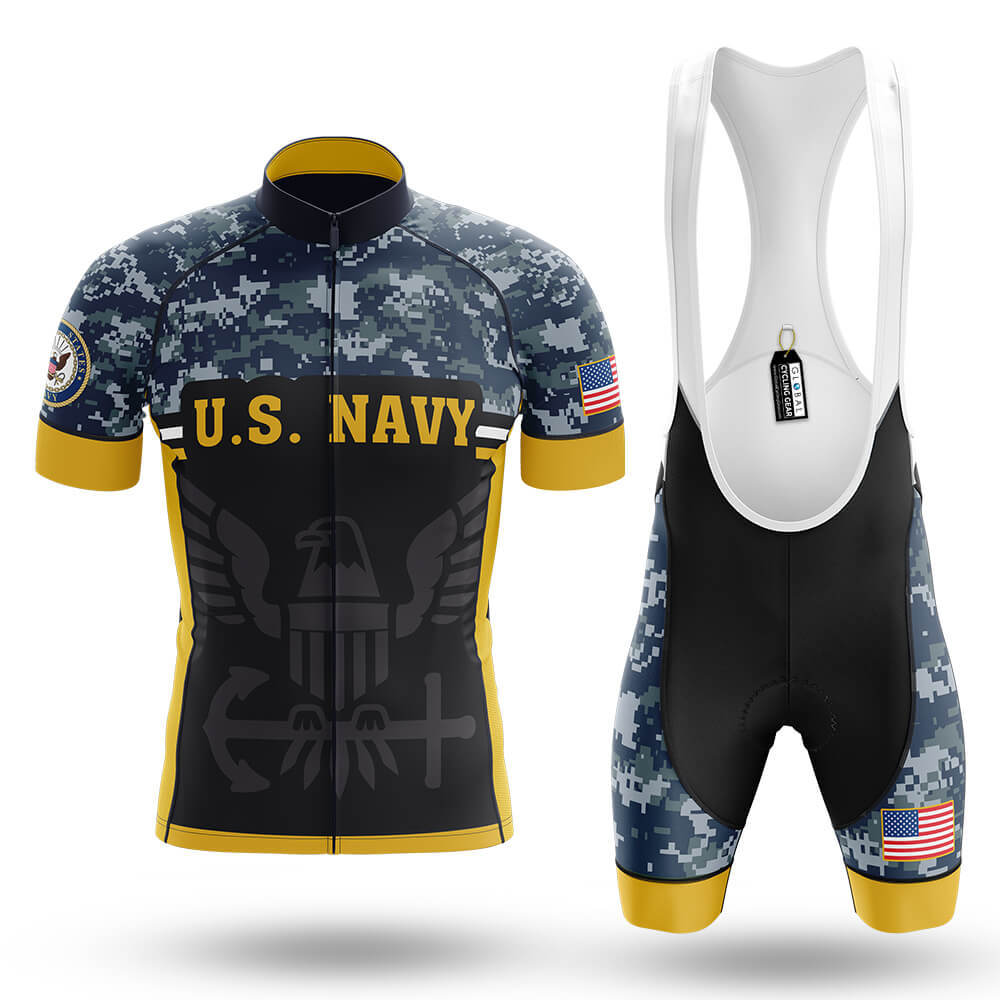 U.S Navy Blue Angels - Men's Cycling Kit Bike Jersey and Bib Shorts