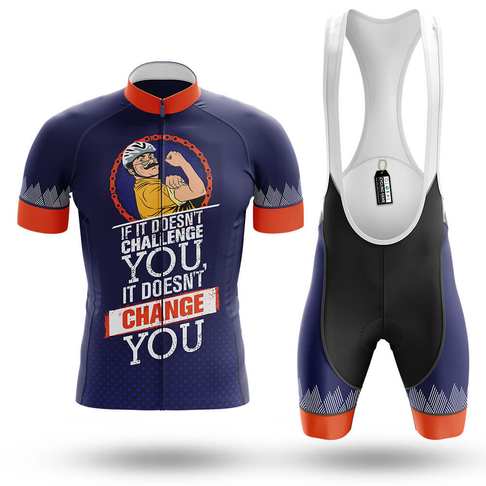 Mens cycling jersey and bib shorts set