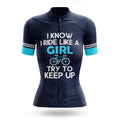 Like A Girl - Women's Cycling Kit-Jersey Only-Global Cycling Gear