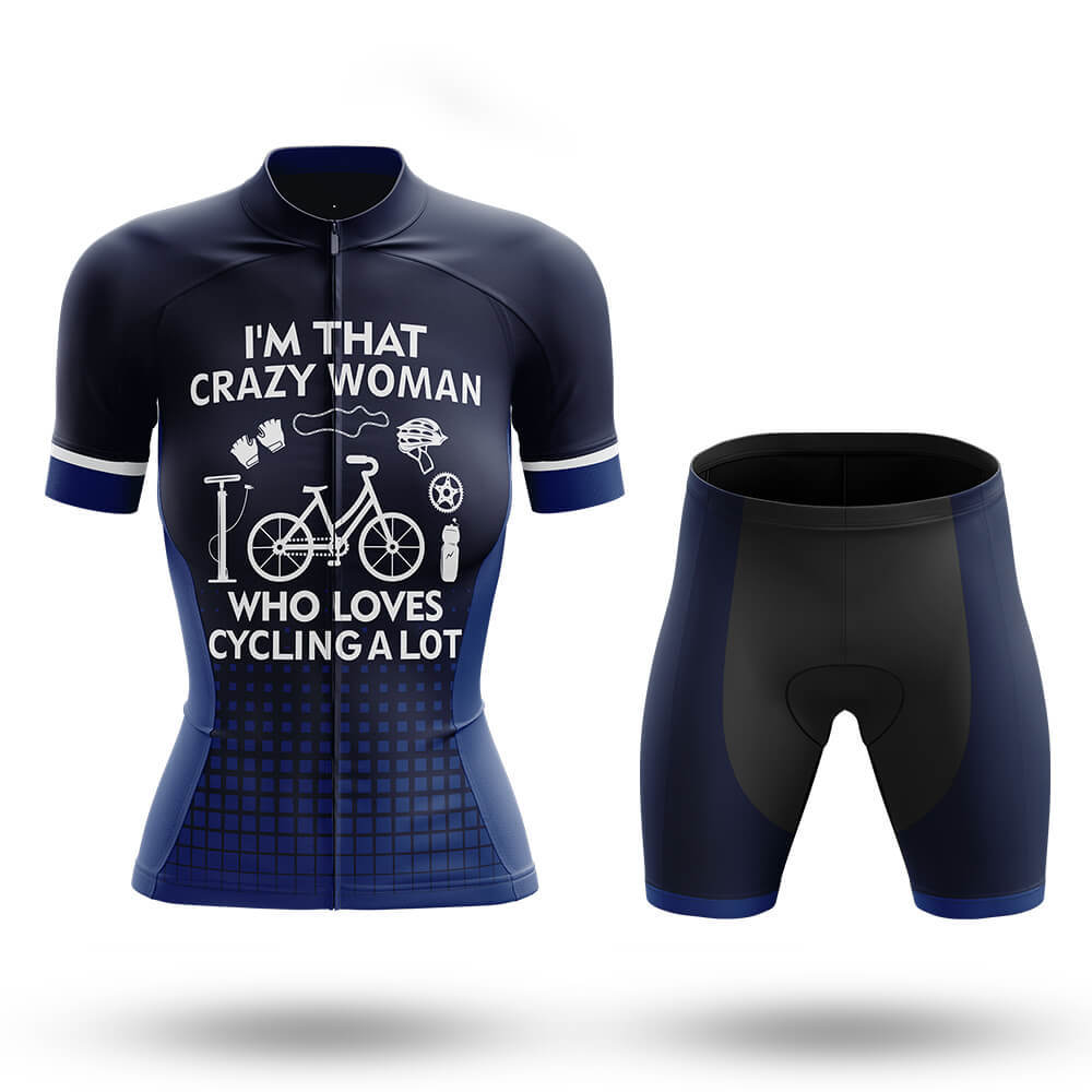 Crazy Woman - Women - Cycling Kit Bike Jersey and Bib Shorts