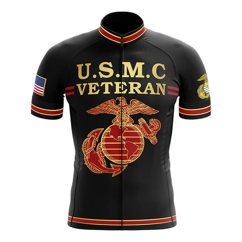 U.S. Marine Corps Veteran - Men's Cycling Kit-Jersey Only-Global Cycling Gear