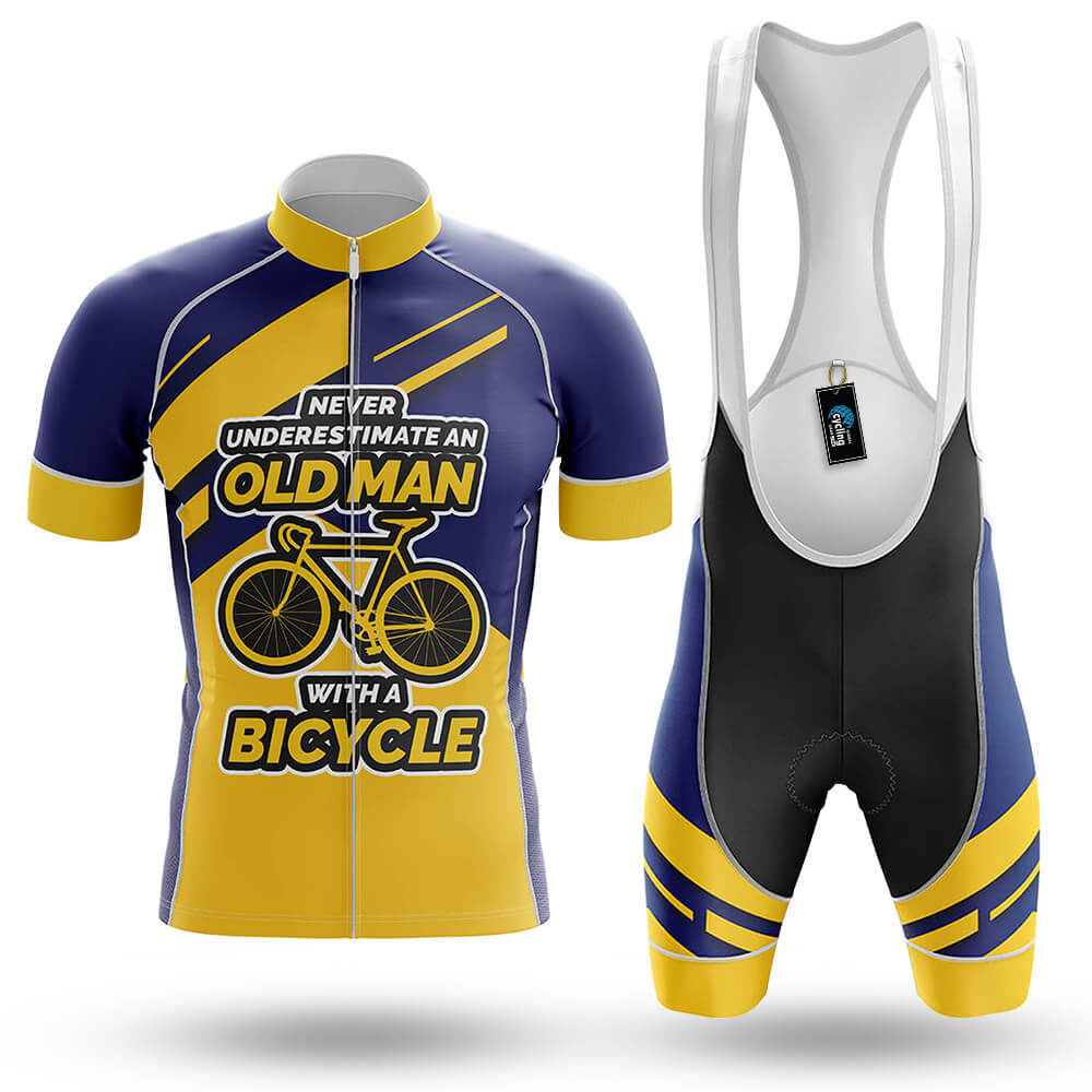 men's cycling gear Old Man Men's Cycling Kit Bike Jersey and Bib Shorts