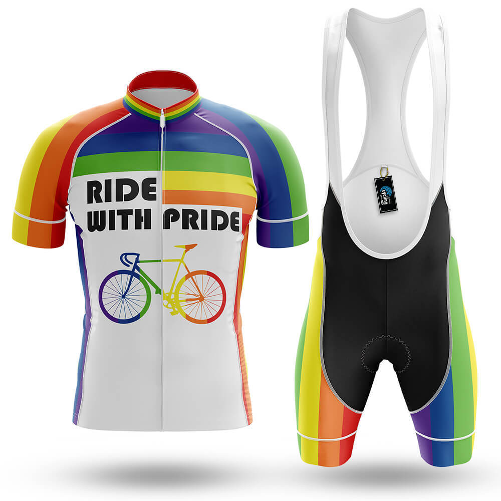 Ride with pride New Men Cycling Jersey Set MTB Race Clothing Short