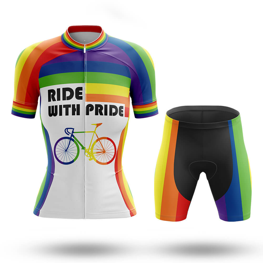 Ride With Pride - Women - Cycling Kit Bike Jersey and Bib Shorts