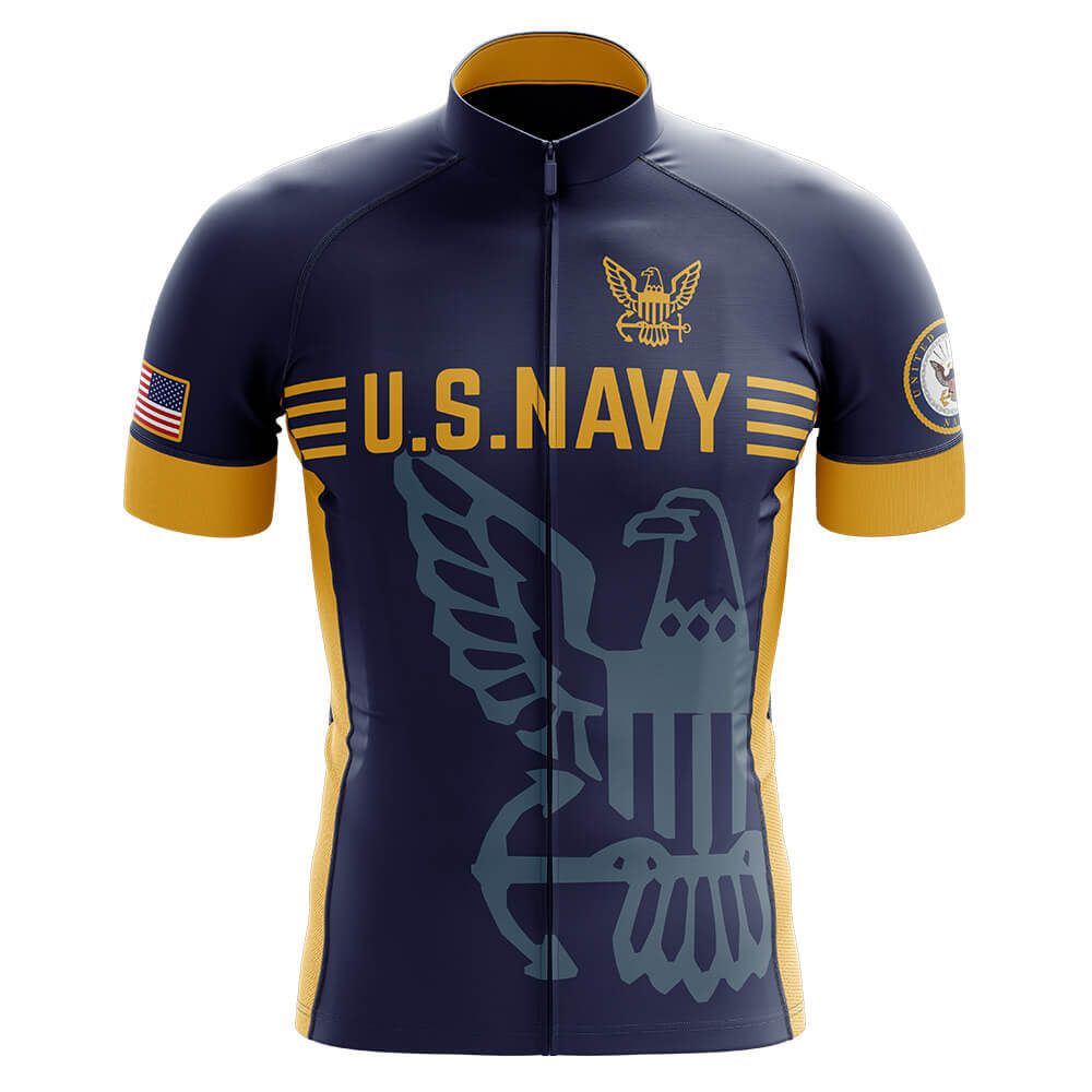 US Navy Premium Cycling Jersey for Men
