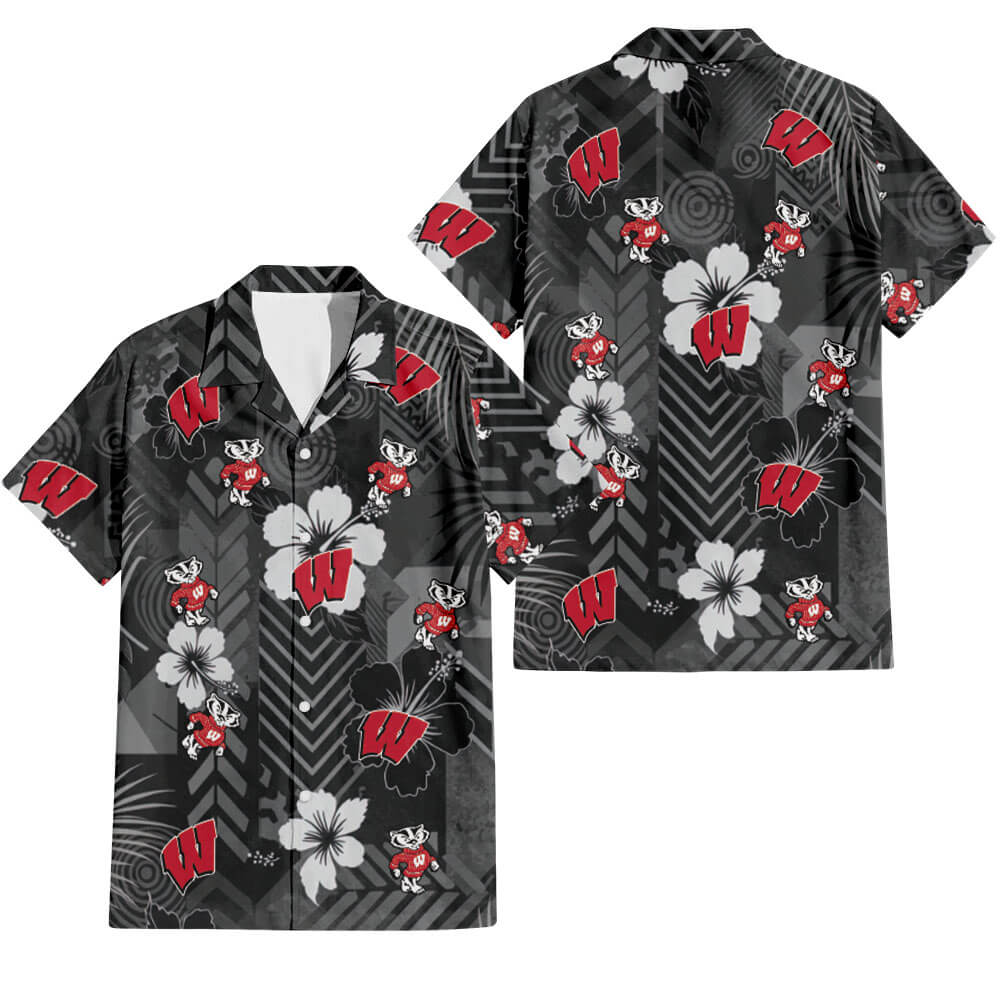 Wisconsin Badgers Hawaiian Shirt V4 - Hawaiian Shirt Global Cycling Gear 1