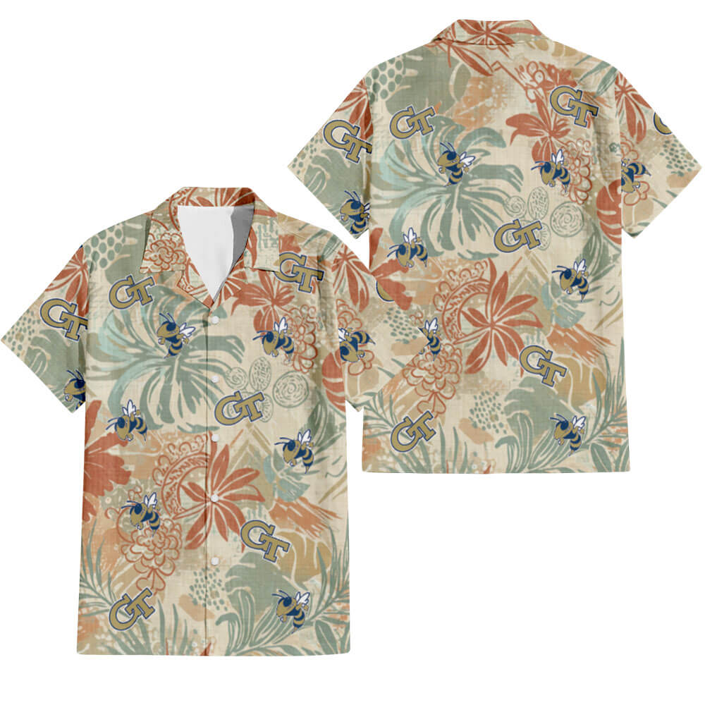 Georgia Tech Hawaiian Shirt V3 - Hawaiian Shirt - Global Cycling Gear