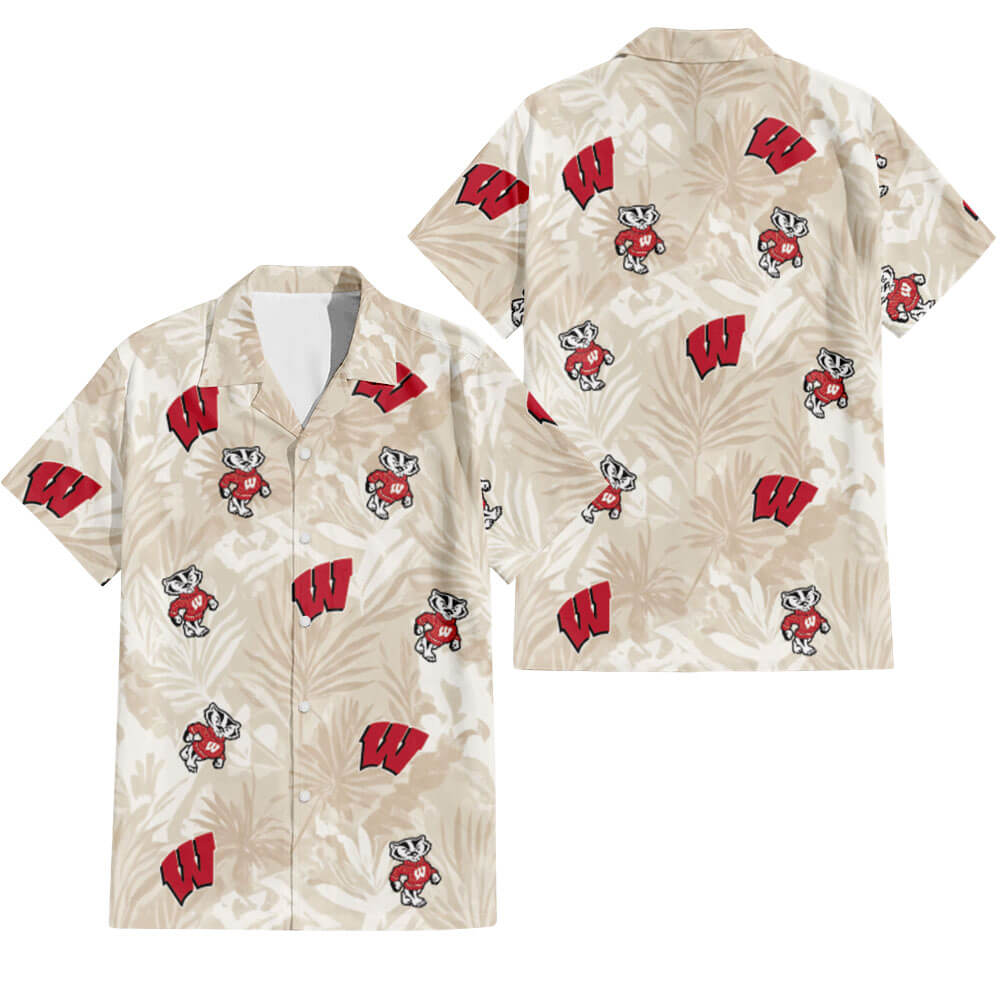 Wisconsin Badgers Hawaiian Shirt V2 - Hawaiian Shirt Global Cycling Gear 1