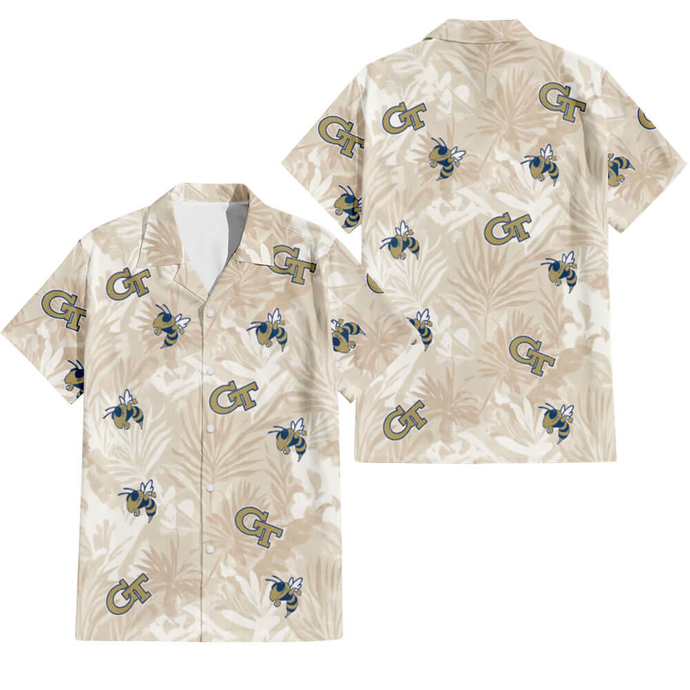 Georgia Tech Hawaiian Shirt V2 - Hawaiian Shirt - Global Cycling Gear