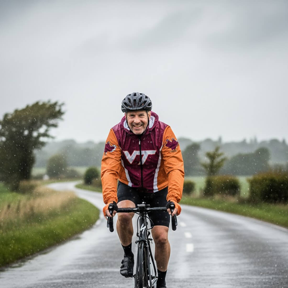 Virginia Tech Cycling Windbreaker Jacket