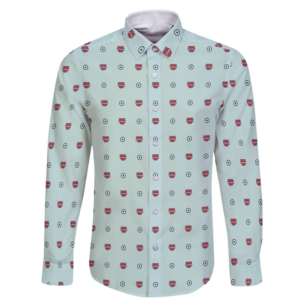 University of Utah Long Sleeve Button Shirt Global Cycling Gear