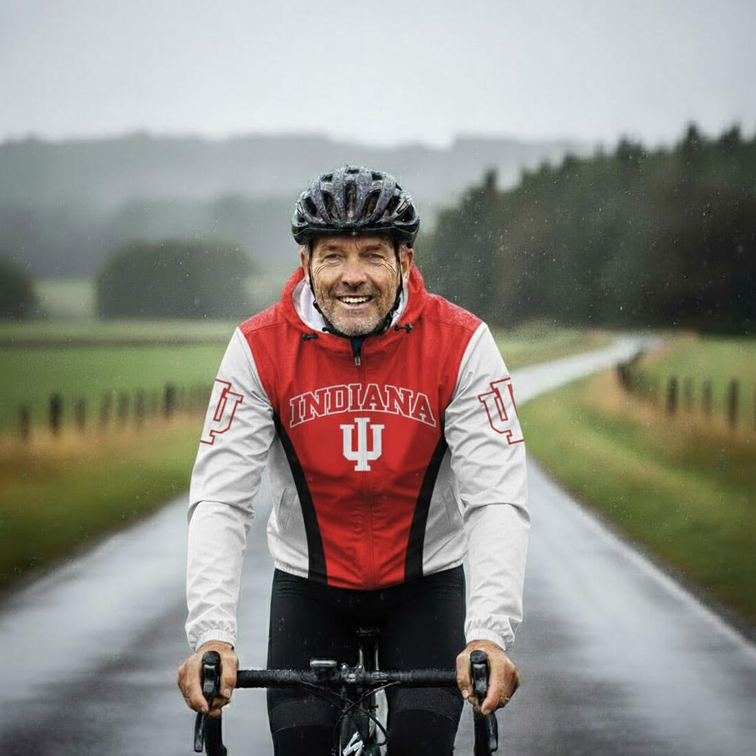 Indiana University Bloomington Cycling Windbreaker Jacket