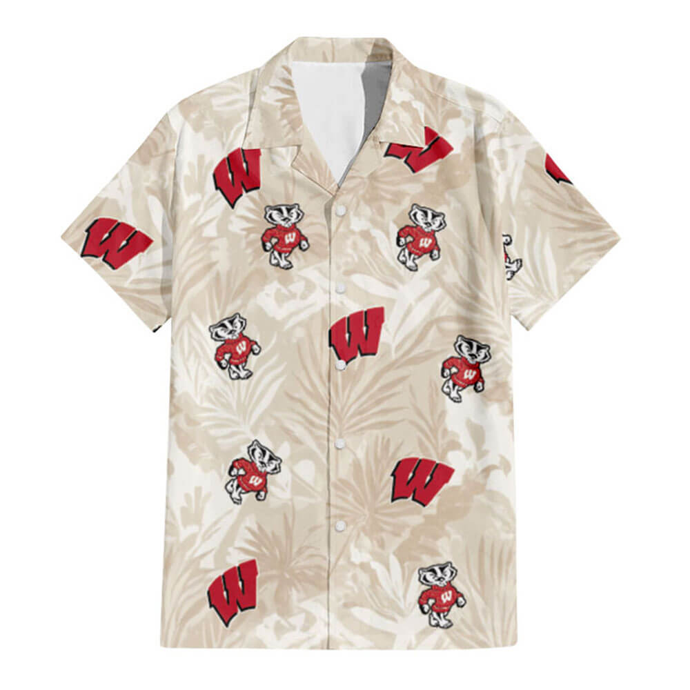 Wisconsin Badgers Hawaiian Shirt V2 - Hawaiian Shirt Global Cycling Gear 2
