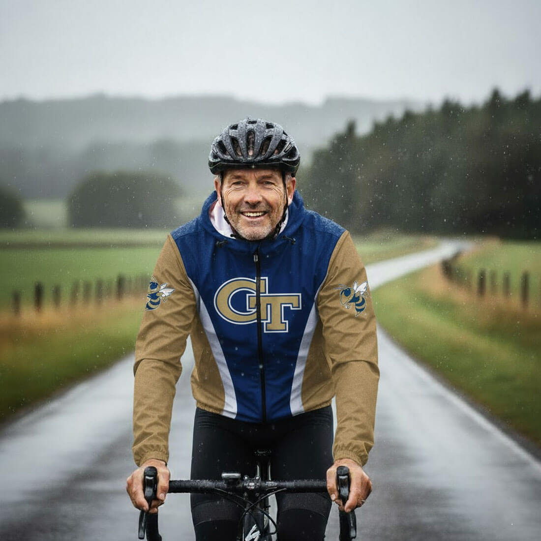 Georgia Tech Cycling Windbreaker Jacket