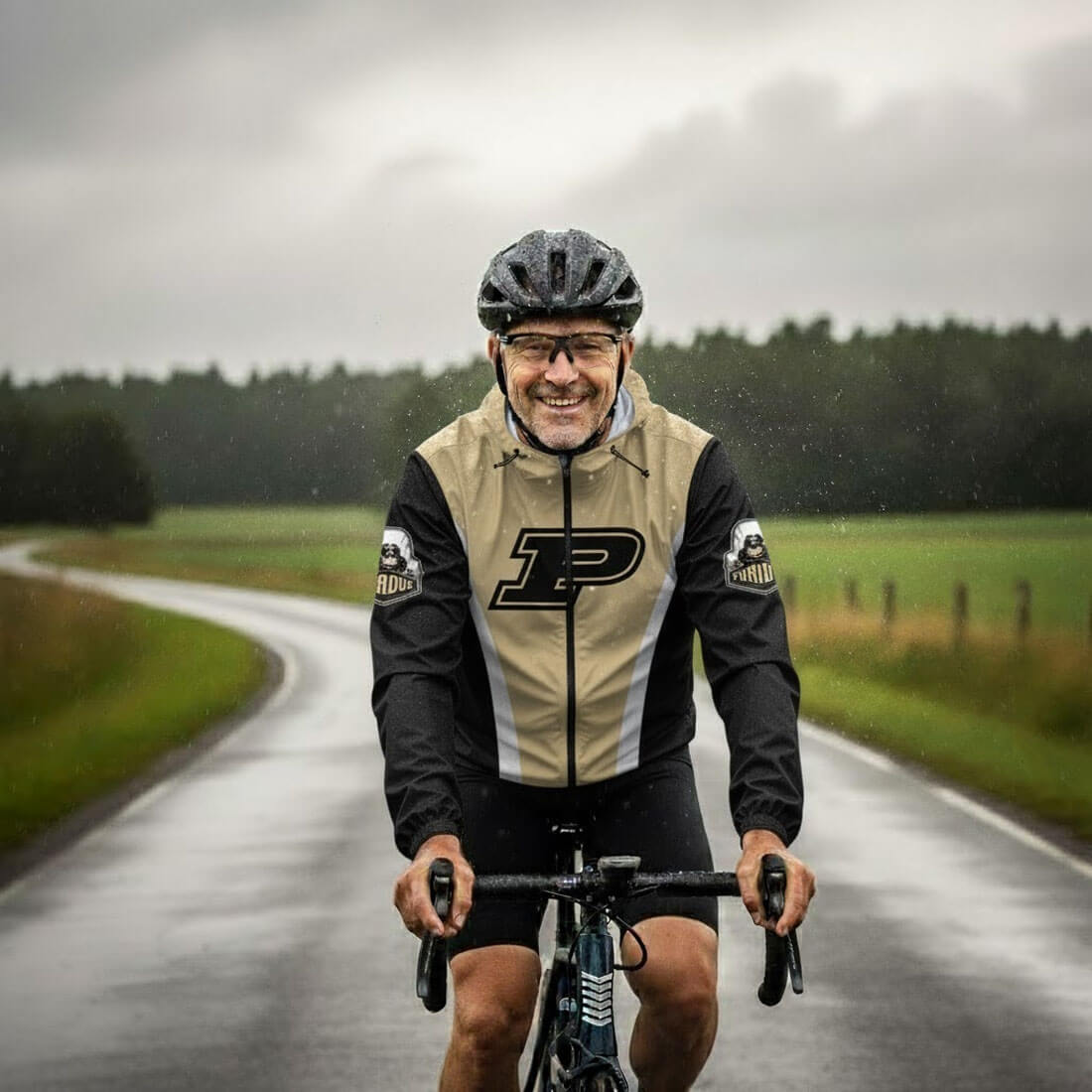 Purdue University Cycling Windbreaker Jacket