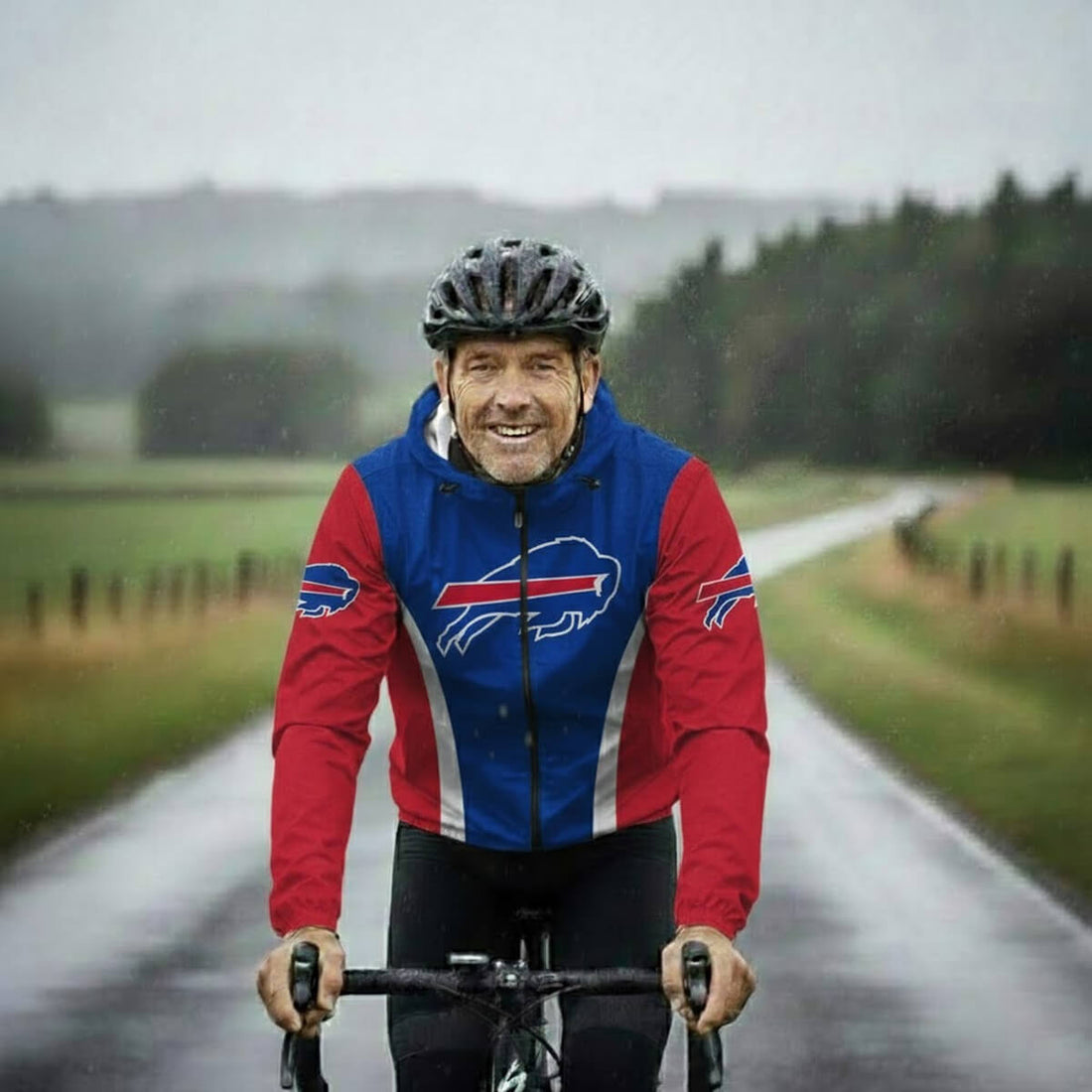 The Bisons Cycling Windbreaker Jacket