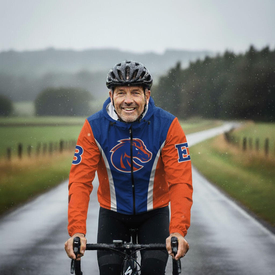 Boise State University Cycling Windbreaker Jacket