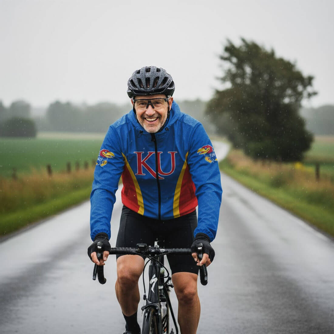 University of Kansas Cycling Windbreaker Jacket