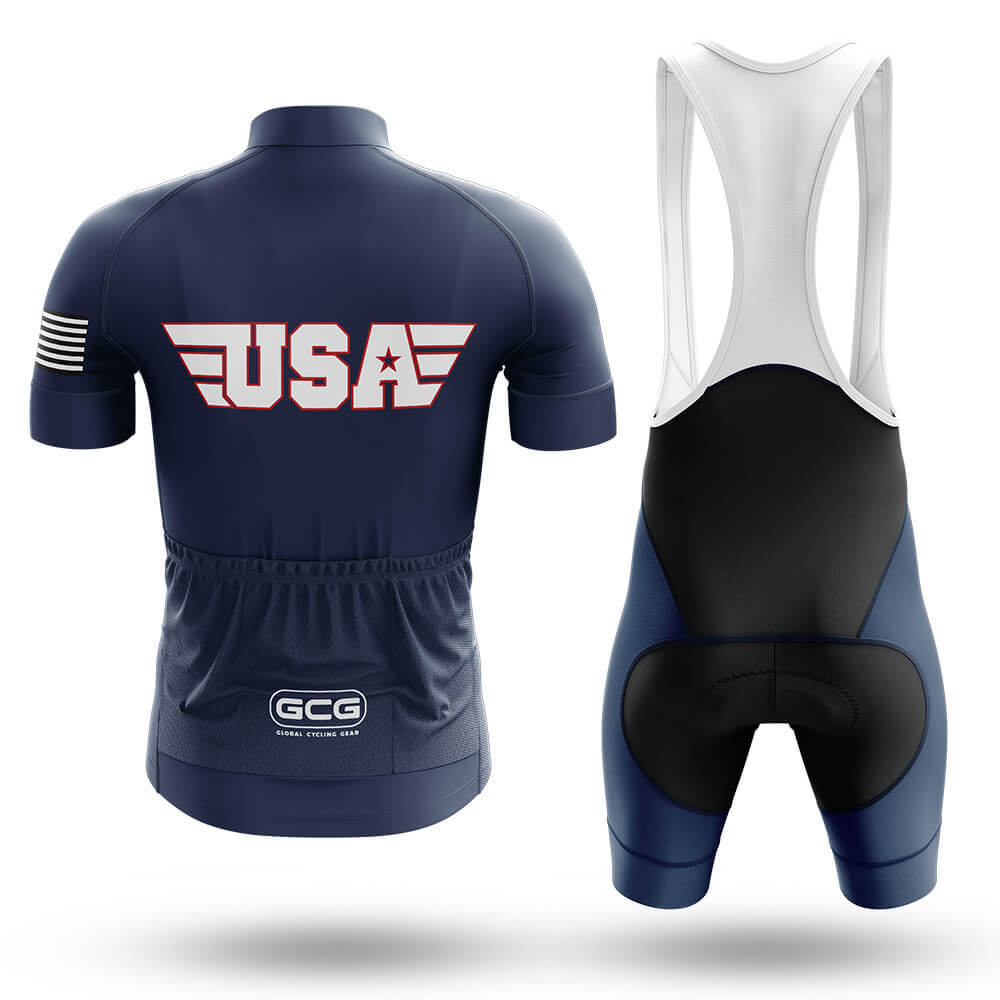 USA Flag Skull V4 - Men's Cycling Kit