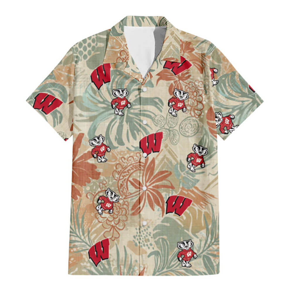 Wisconsin Badgers Hawaiian Shirt V3 - Hawaiian Shirt Global Cycling Gear 2