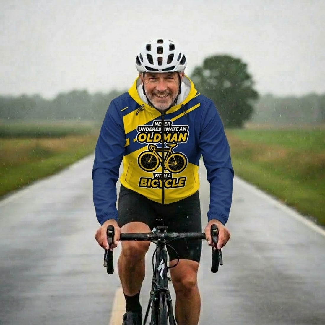 Old Man Cycling Windbreaker Jacket