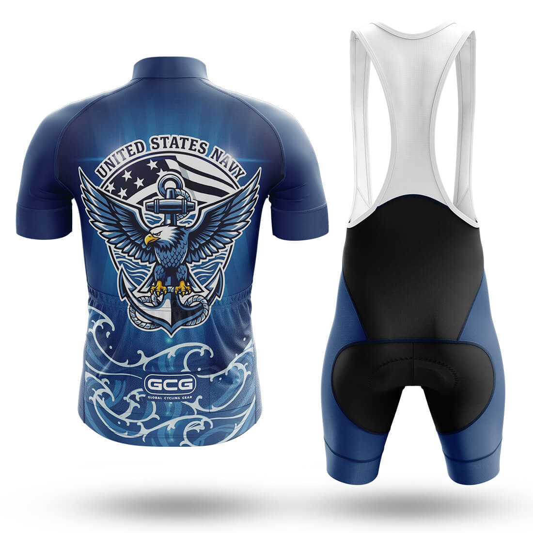 Navy Eagle Anchor - Men's Cycling Kit