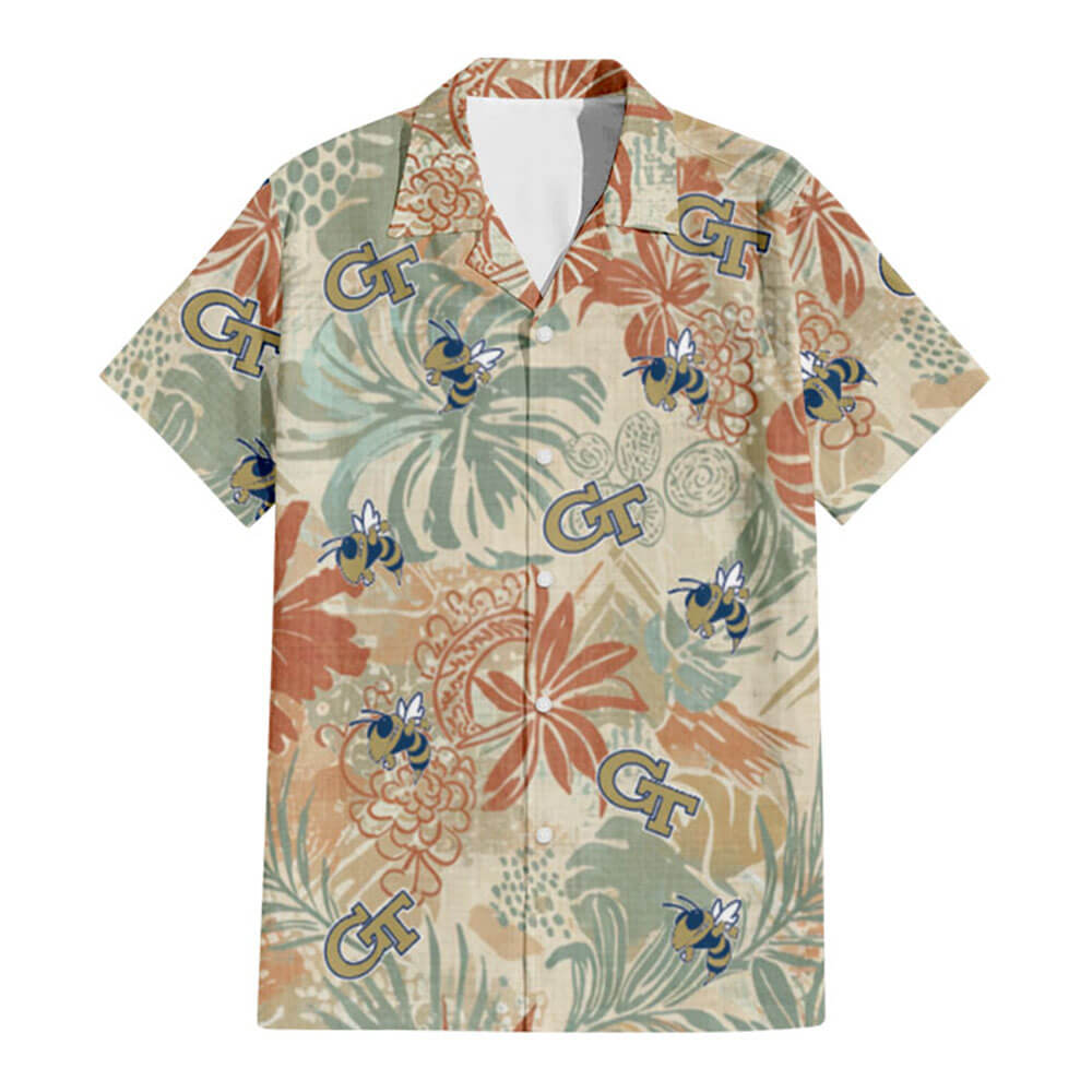 Georgia Tech Hawaiian Shirt V3 - Hawaiian Shirt - Global Cycling Gear
