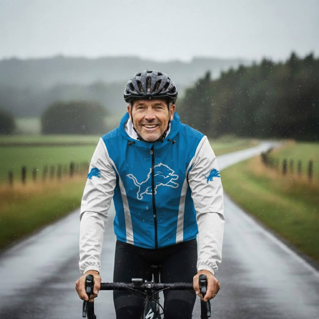 Silver Crush Cycling Windbreaker Jacket