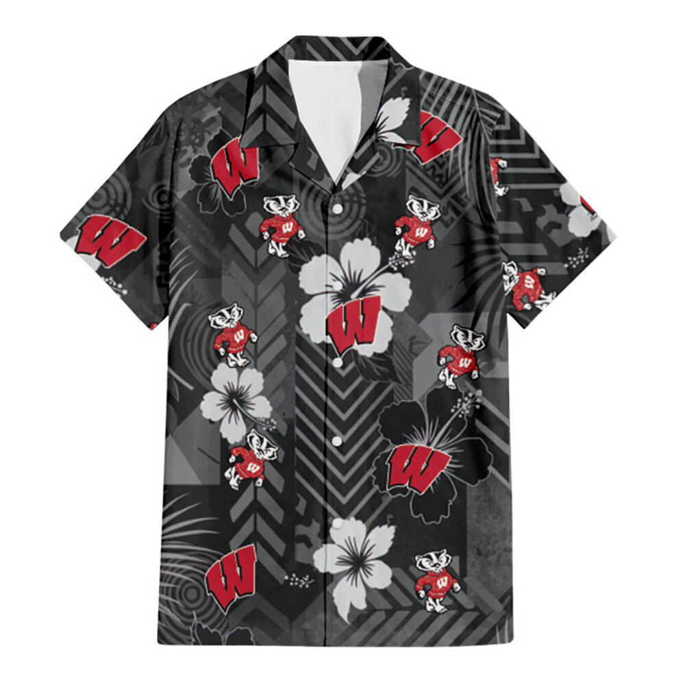 Wisconsin Badgers Hawaiian Shirt V4 - Hawaiian Shirt Global Cycling Gear 2