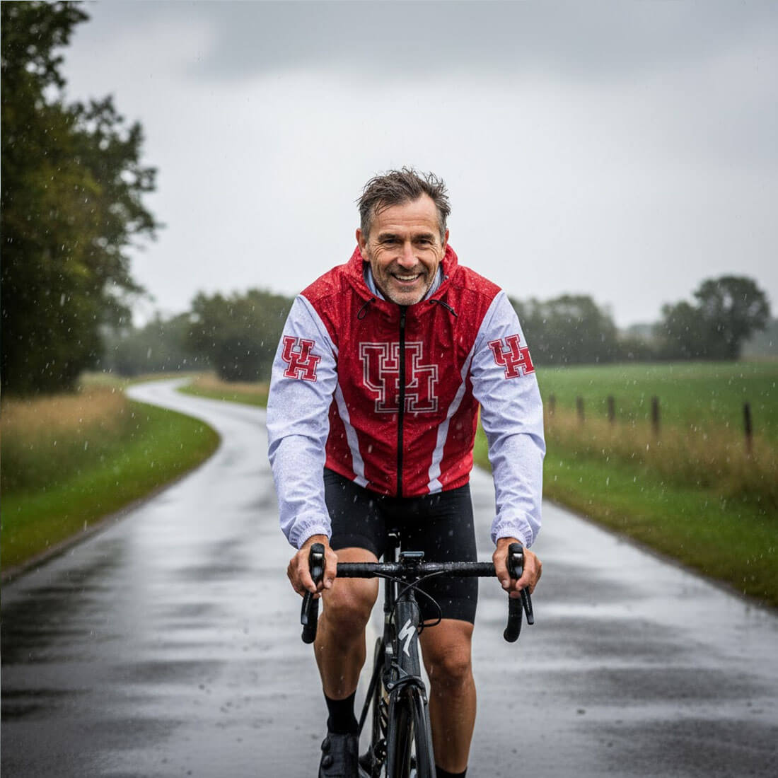 University of Houston Cycling Windbreaker Jacket
