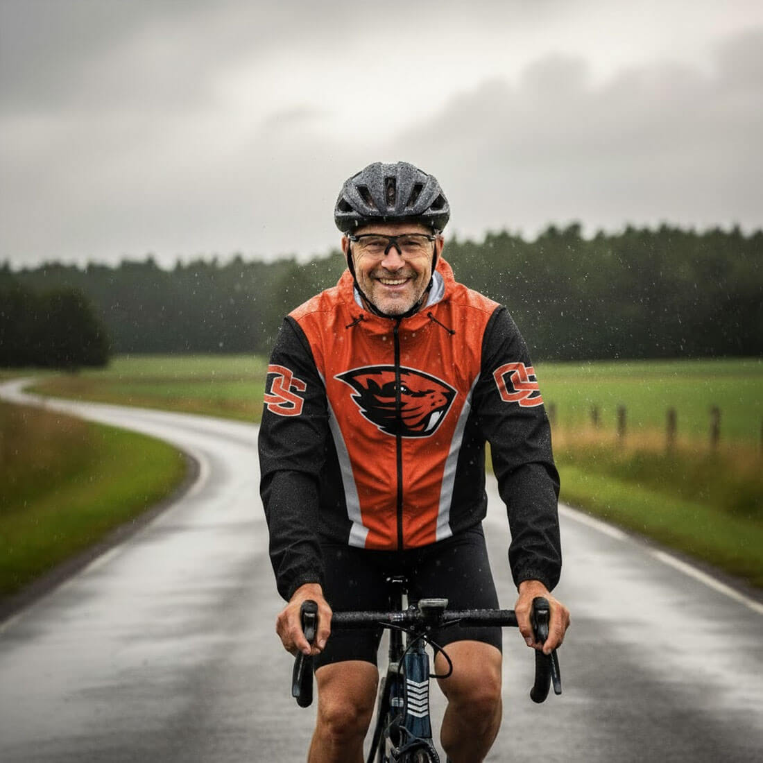 Oregon State University Cycling Windbreaker Jacket