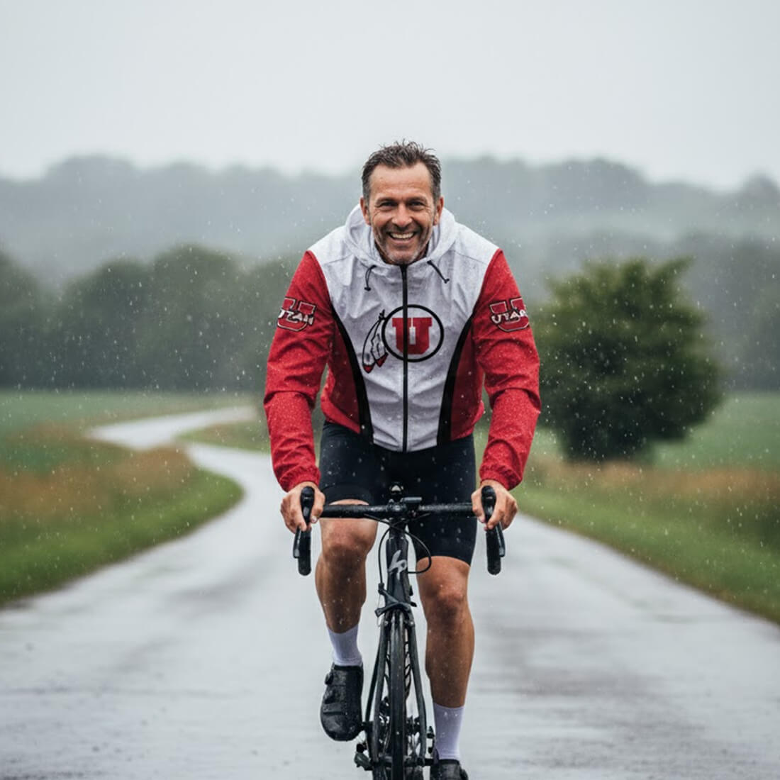 University of Utah Cycling Windbreaker Jacket