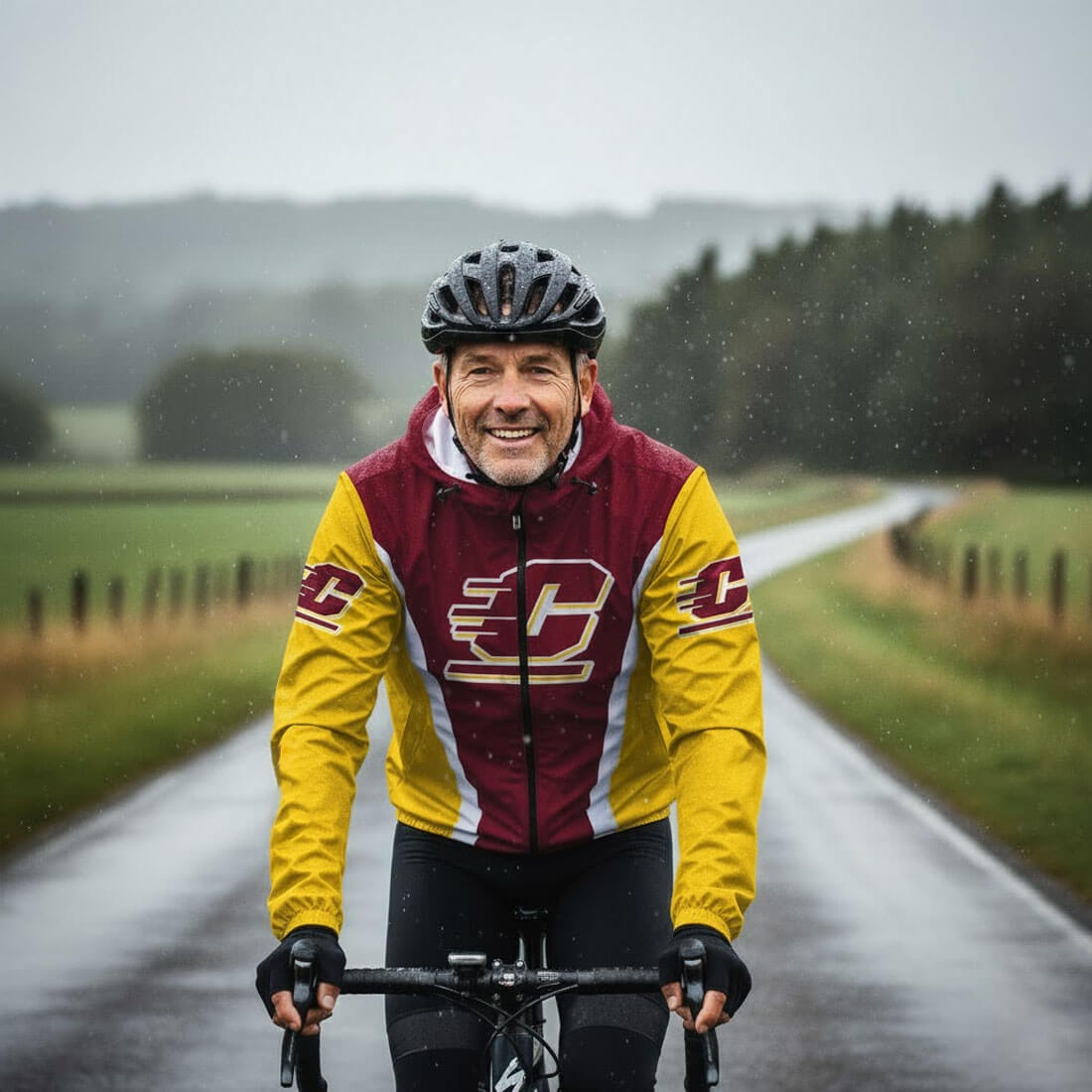 Central Michigan University Cycling Windbreaker Jacket