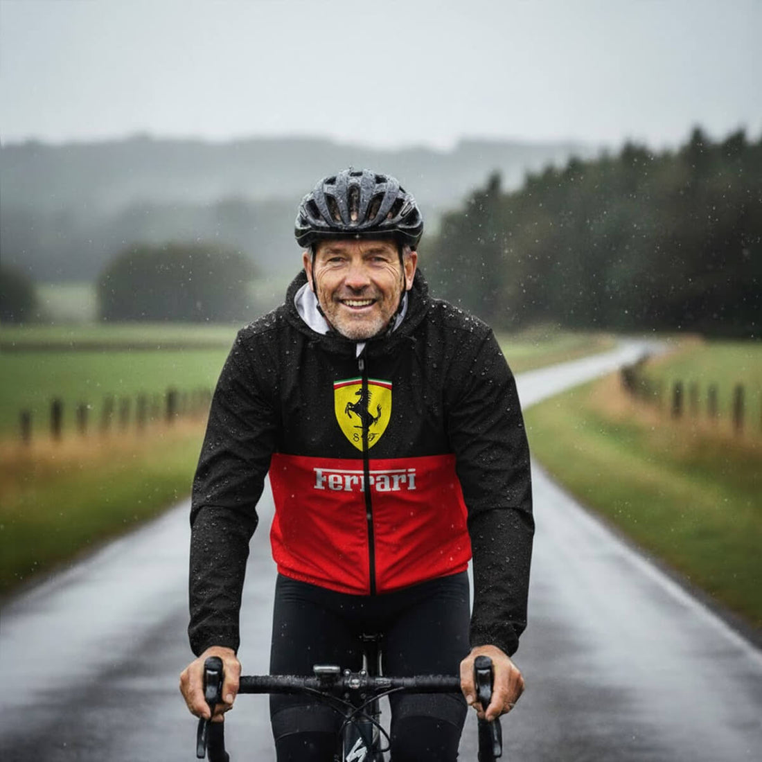Ferrari Cycling Windbreaker Jacket
