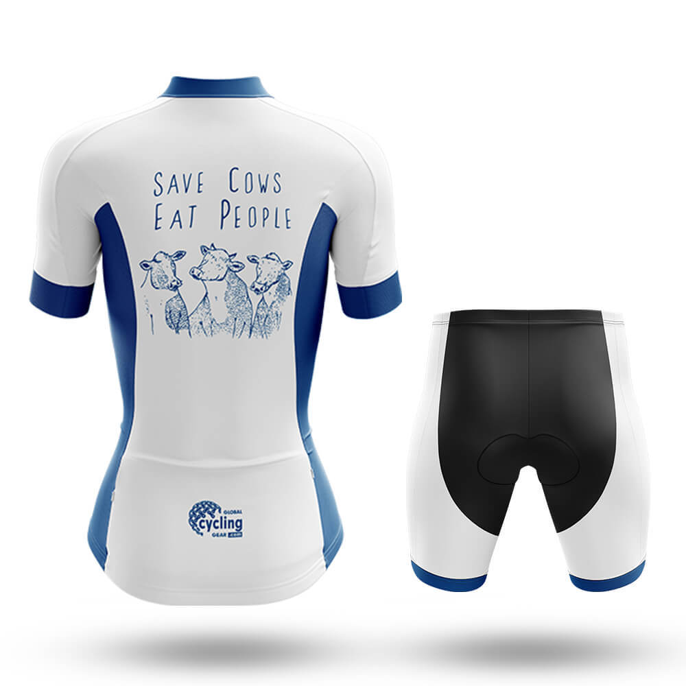 Save Cows Eat People - Women's Cycling Kit - Global Cycling Gear