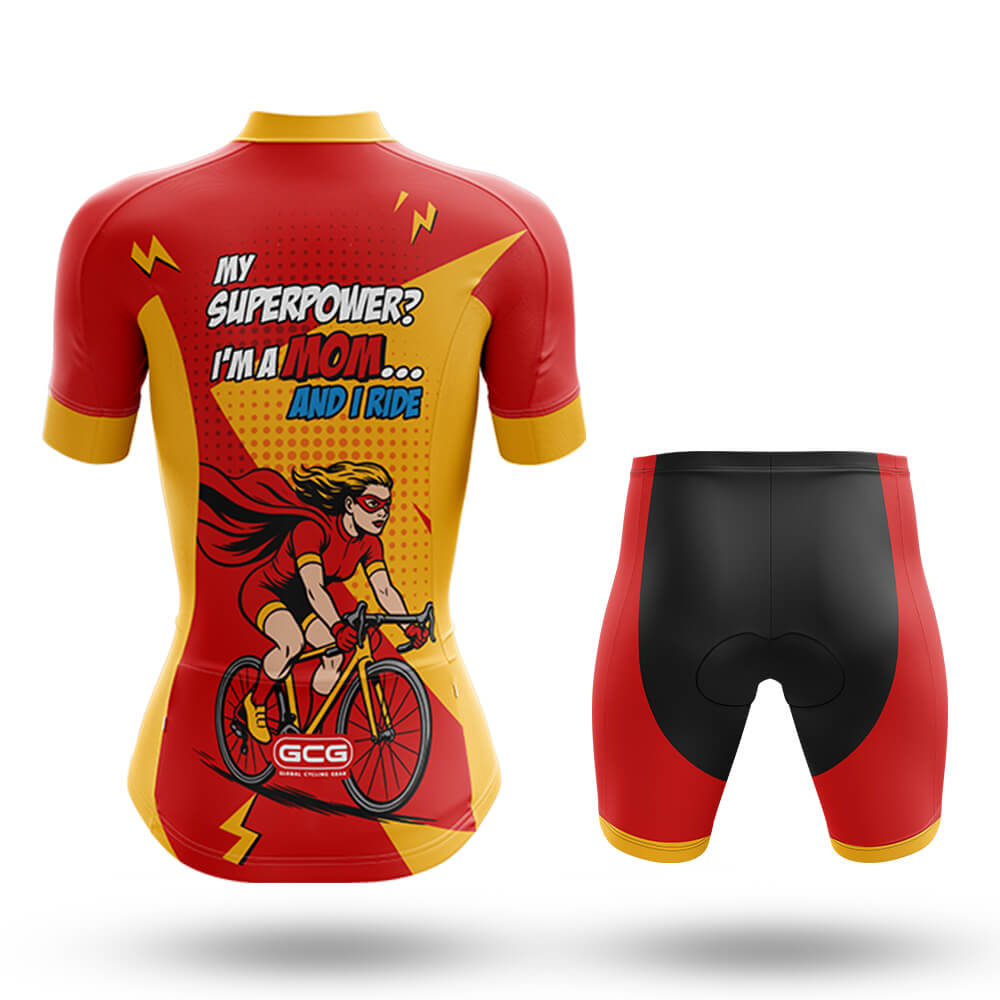 Super Mom on Wheels - Women's Cycling Kit Global Cycling Gear