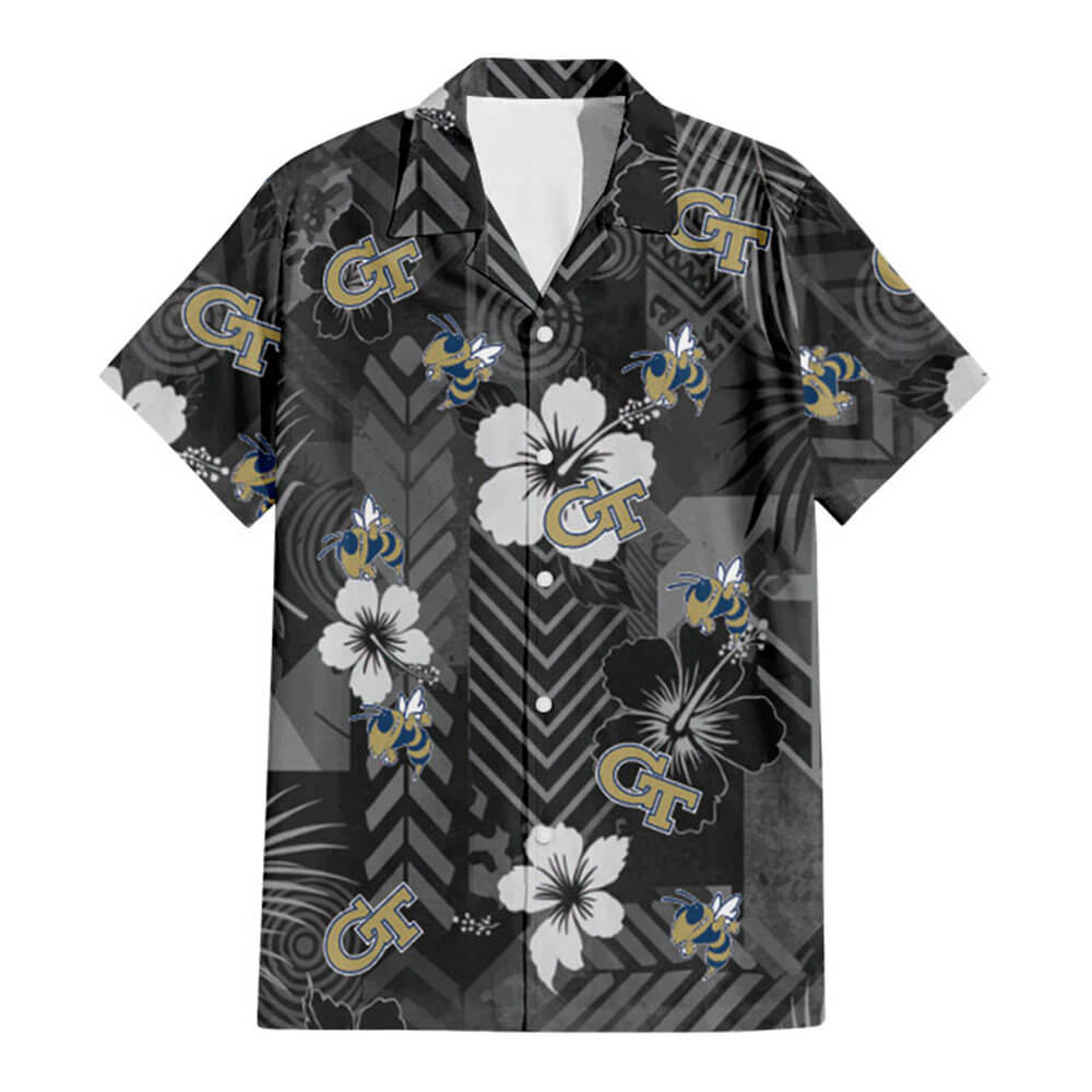 Georgia Tech Hawaiian Shirt V4 - Hawaiian Shirt - Global Cycling Gear