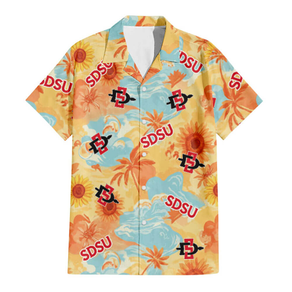 SDSU Hawaiian Shirt - Hawaiian Shirt Global Cycling Gear 1