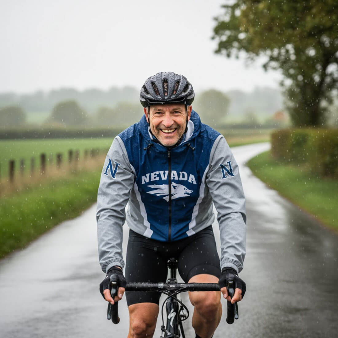 University of Nevada Cycling Windbreaker Jacket