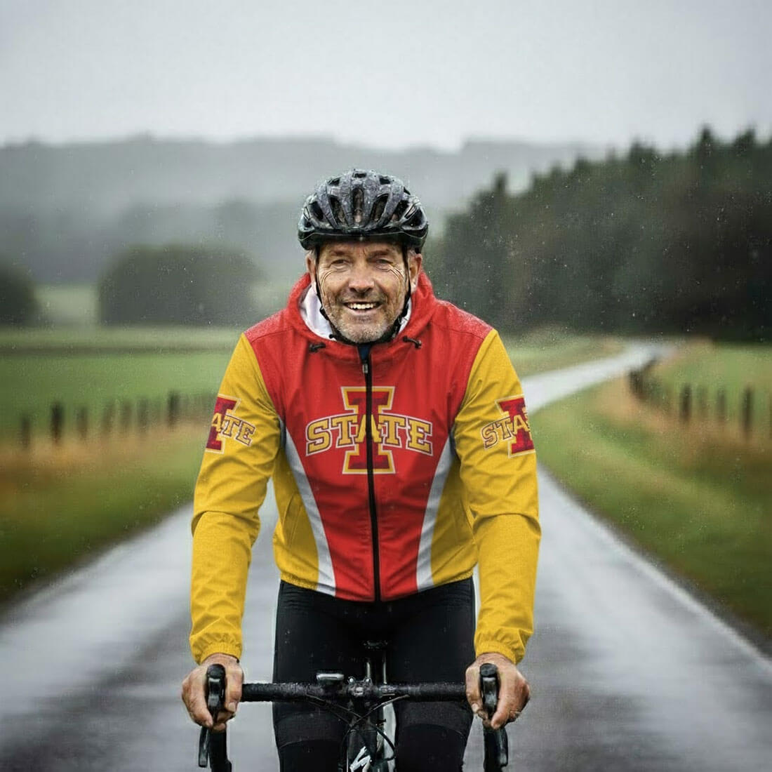 Iowa State University Cycling Windbreaker Jacket