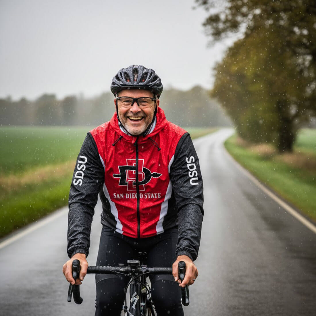 San Diego State University Cycling Windbreaker Jacket