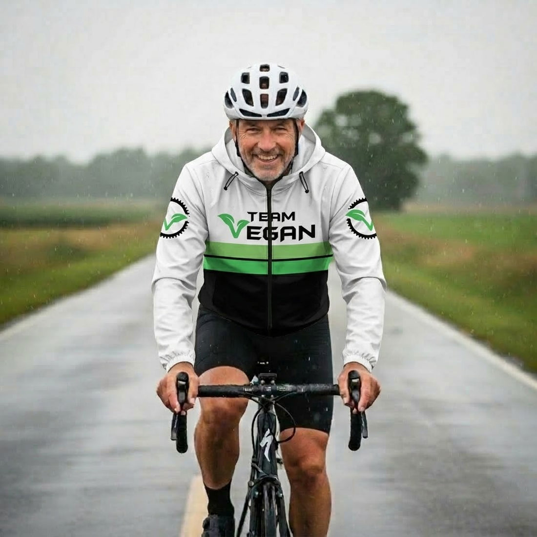 Team Vegan Cycling Windbreaker Jacket