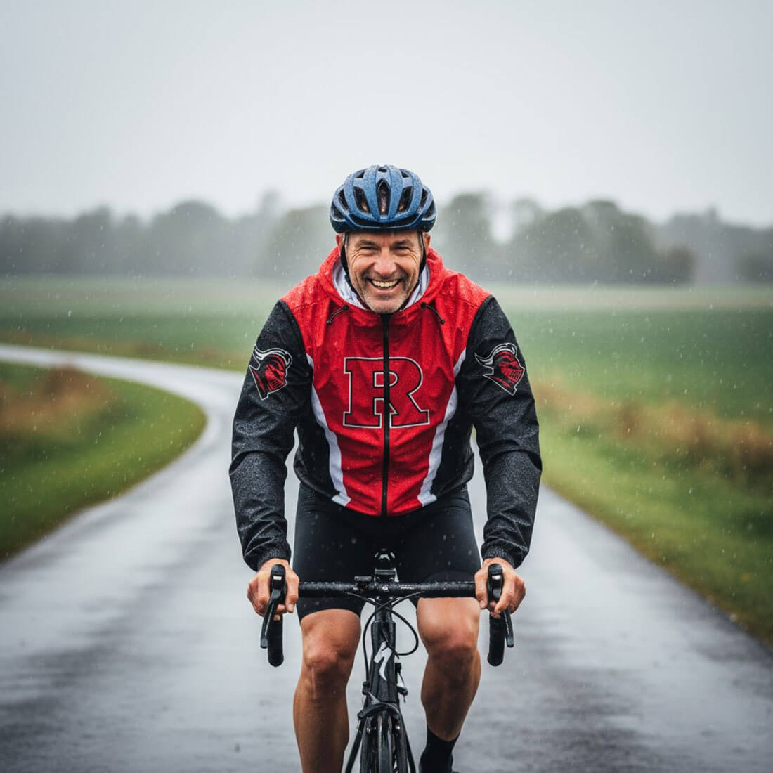 Rutgers University Cycling Windbreaker Jacket