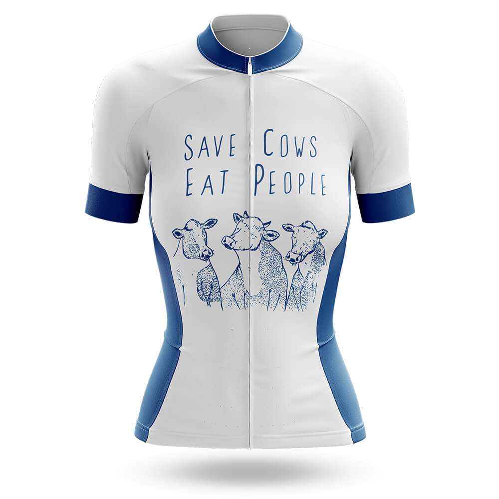 Save Cows Eat People - Women's Cycling Kit