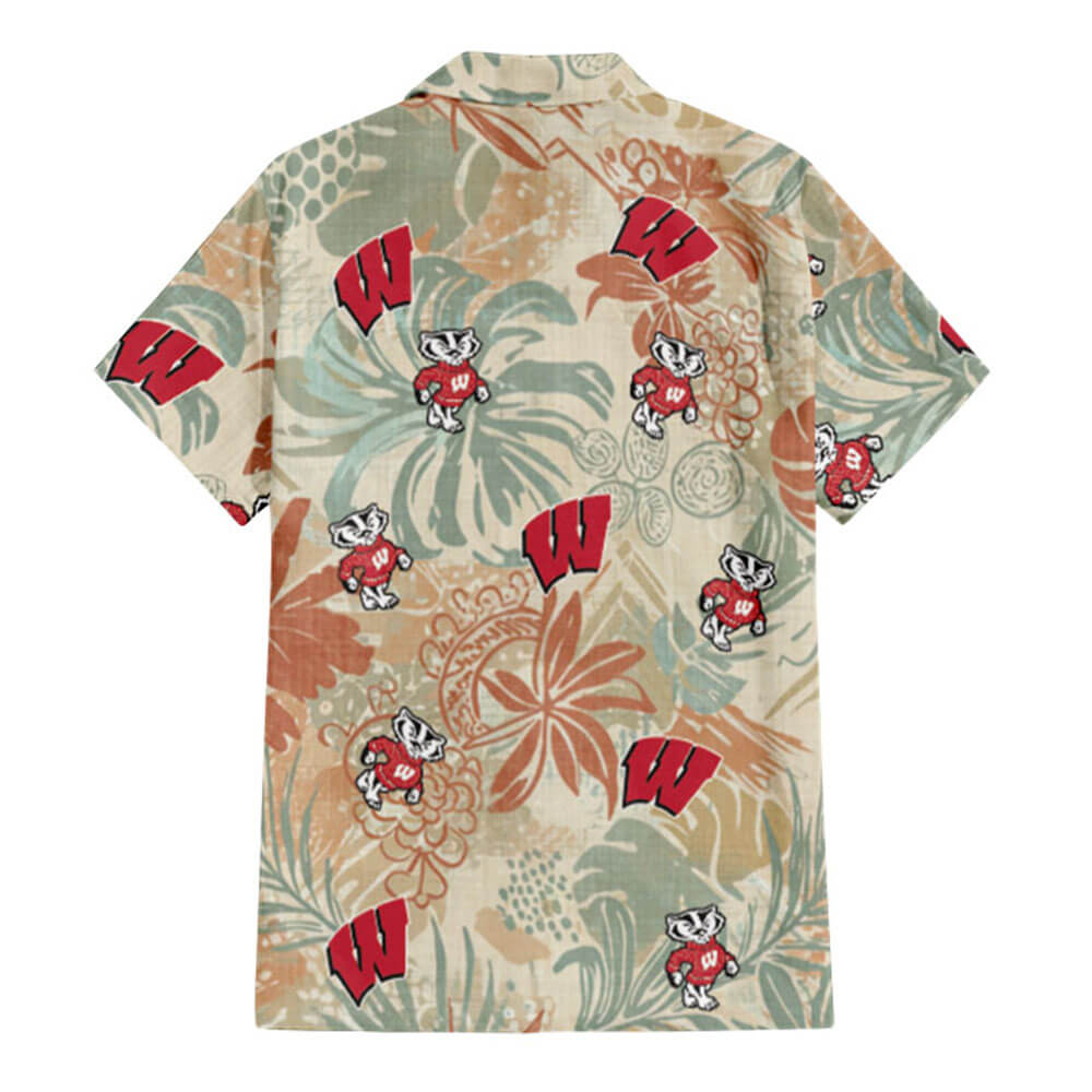 Wisconsin Badgers Hawaiian Shirt V3 - Hawaiian Shirt Global Cycling Gear 3