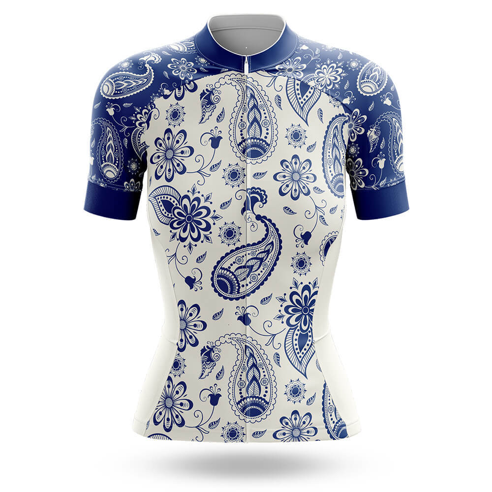 Blue Paisley - Women's Cycling Kit - Global Cycling Gear