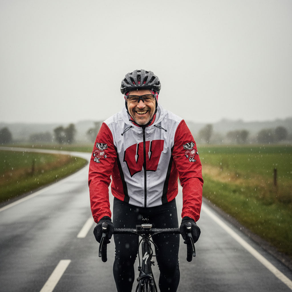 Badgers Cycling Windbreaker Jacket