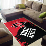 San Diego State University Rectangle Rug